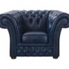 fotel chesterfield skorzany hampton blue
