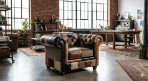 fotel patchwork